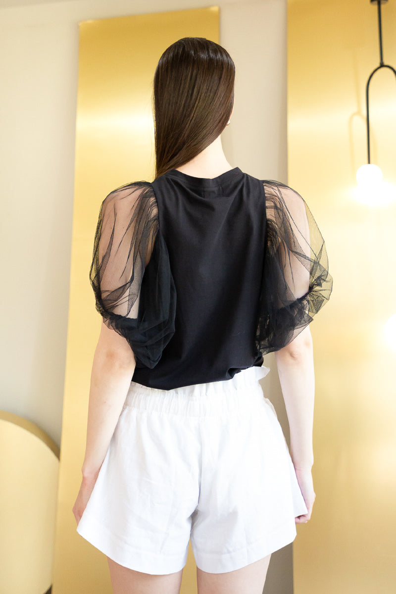 เสื้อ Cara Seethrough (Black)